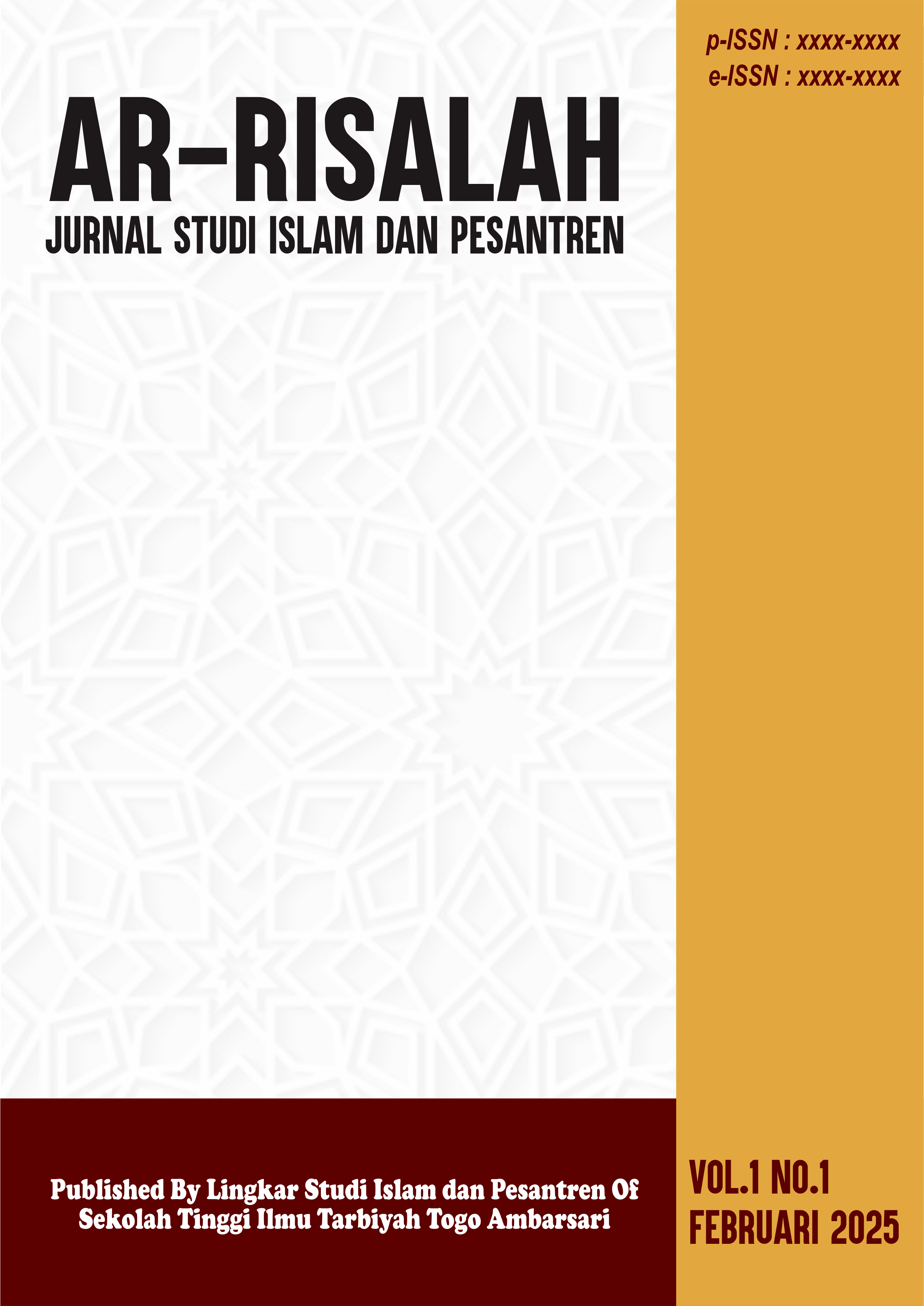 View Vol. 1 No. 1 (2025): Studi Islam dan Pesantren